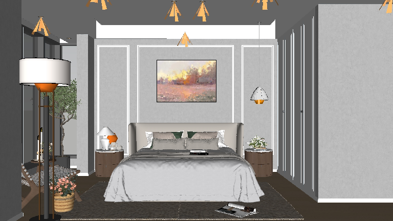 Mid-Century Modern Home Bedroom