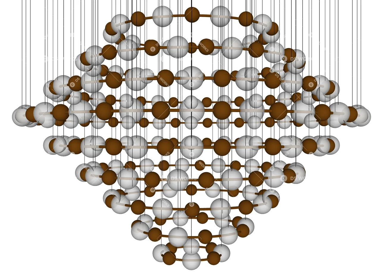 Contemporary Pendant Light 3d model thumbnail 3