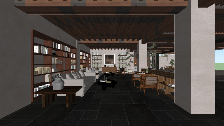 Minimalist Study Room