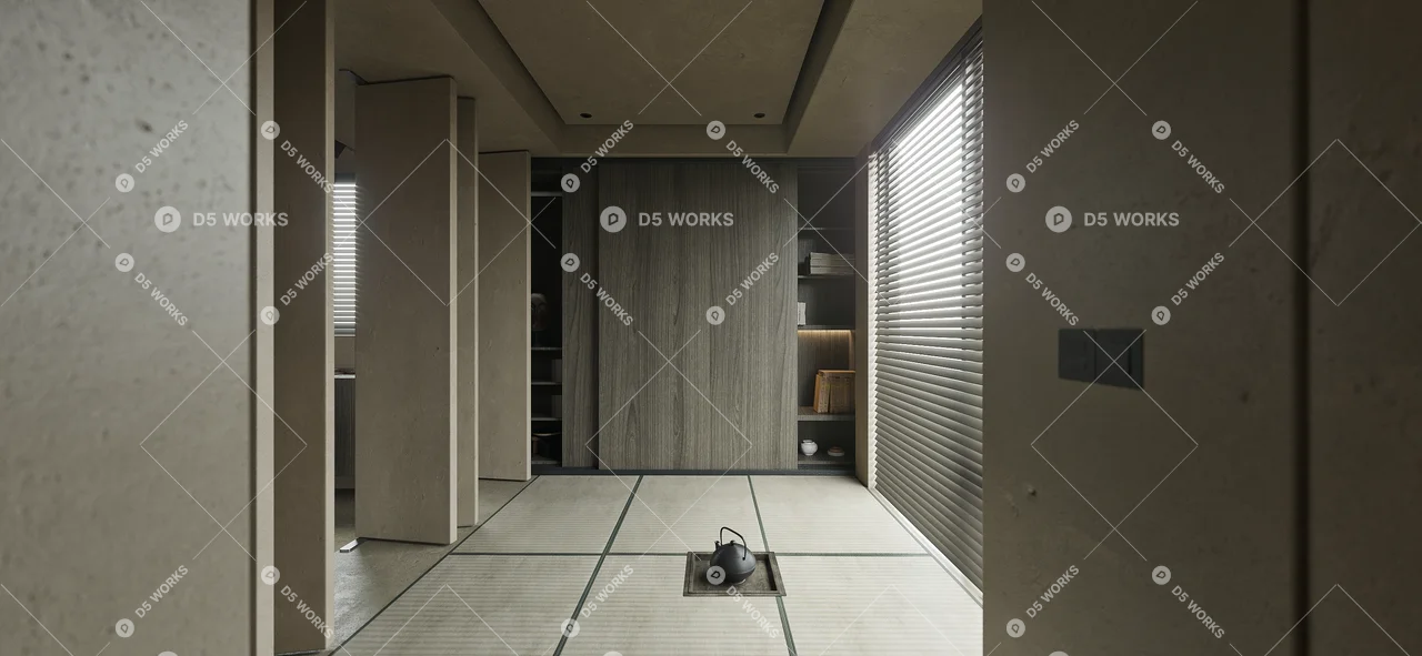 Living & Dining Room 3d model thumbnail 2