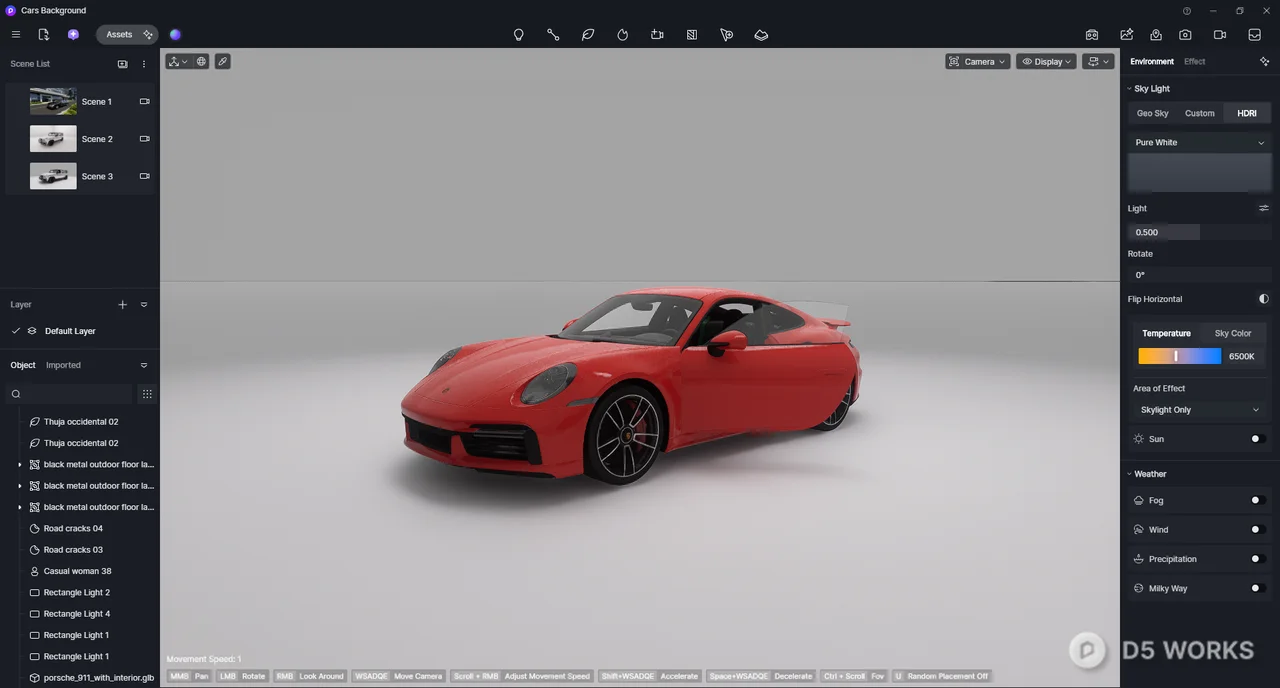 Sports Car 3d model thumbnail 2