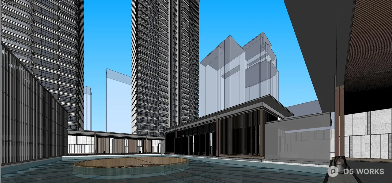 High Rise Residential Building 3d model thumbnail 6