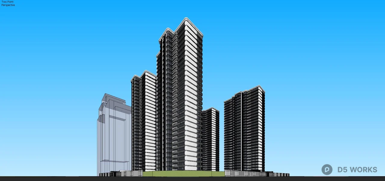 High Rise Residential Building 3d model thumbnail 2