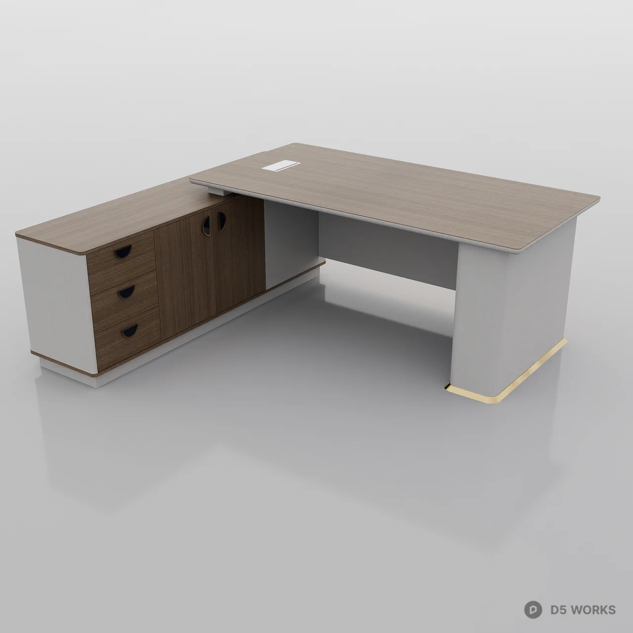 Executive Table 3d model thumbnail 2