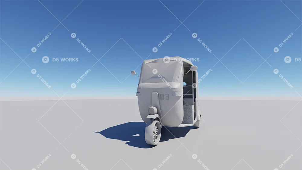Tricycle 3d model thumbnail 4