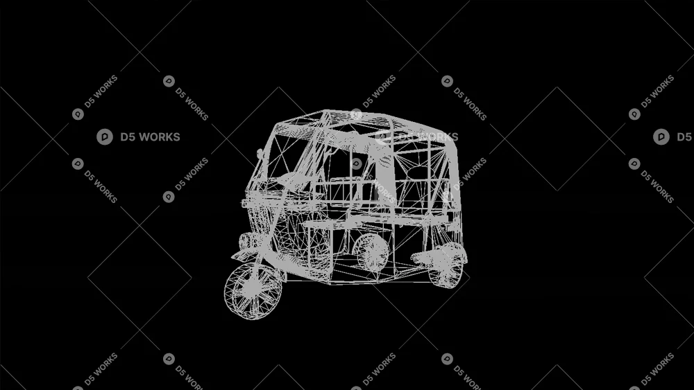 Tricycle 3d model thumbnail 5