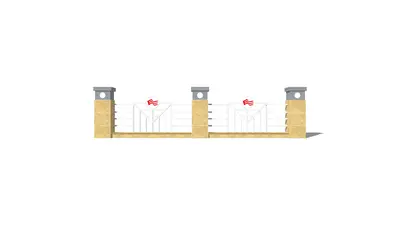 Modern Fence Guardrail