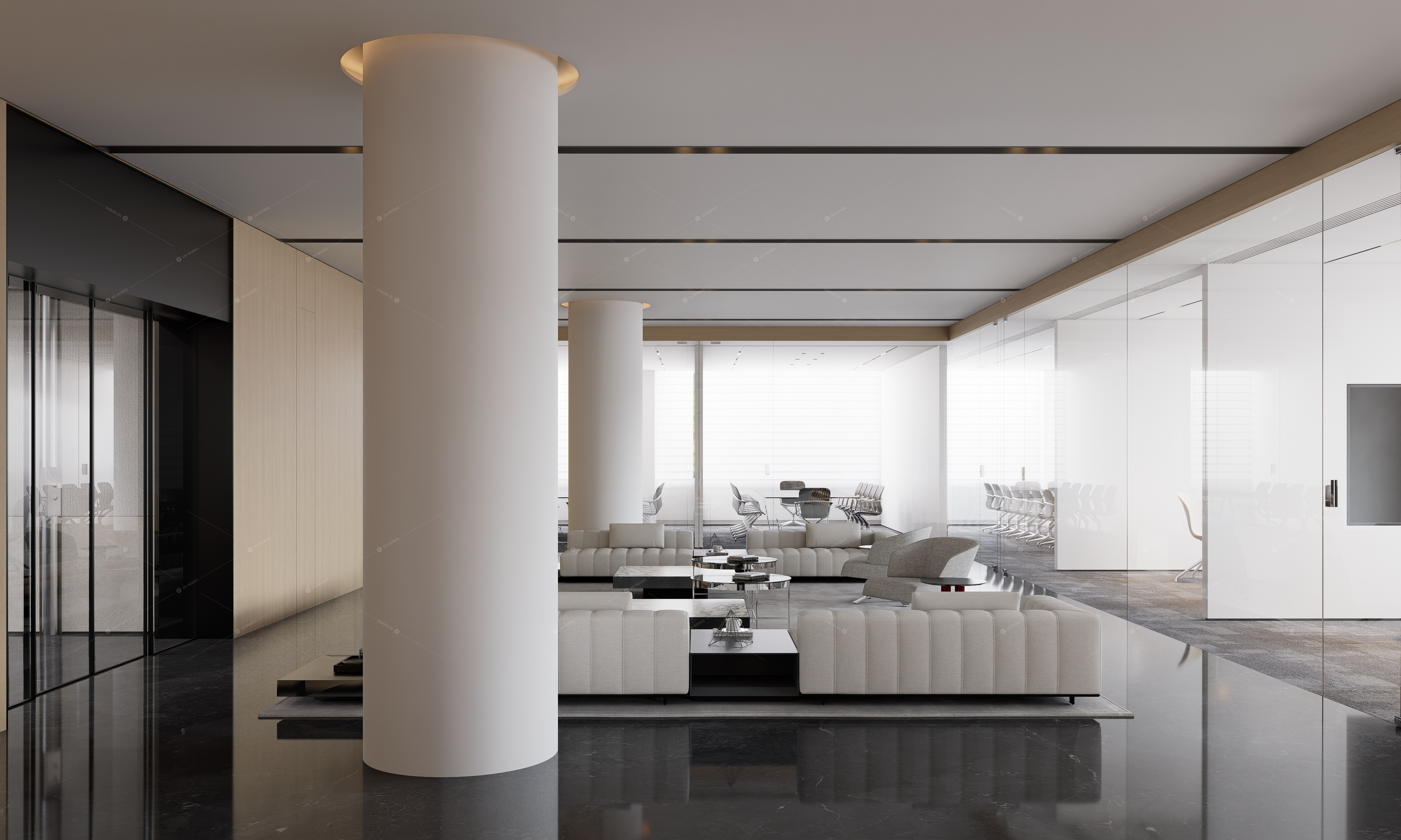 Office Spaces 3D Models 3