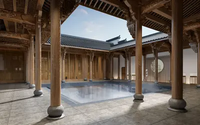 Chinese Residential Courtyard
