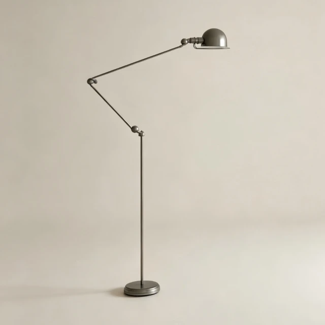 Industrial Adjustable Metal Swing Arm Floor Lamp 3d model