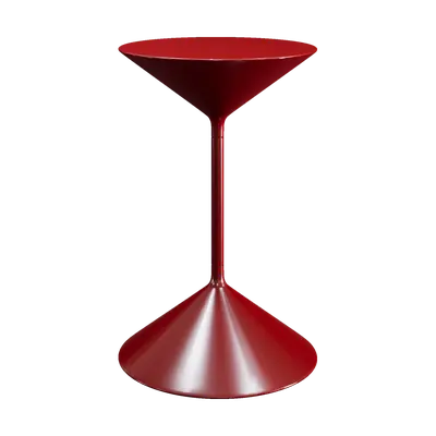modern red conical side table 3d model