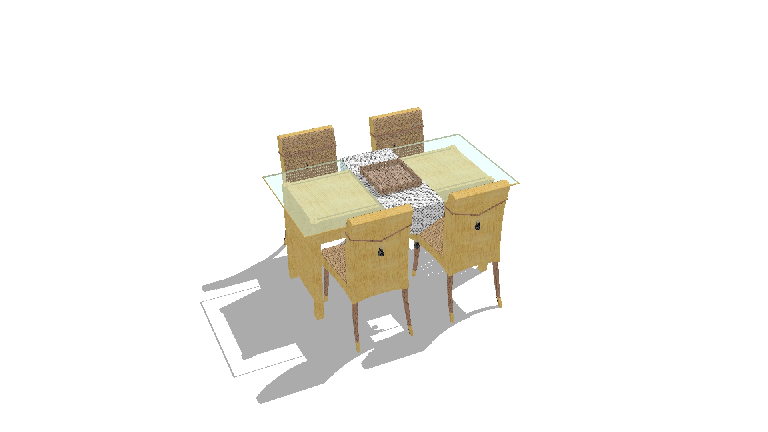 Chinese Dining Table & Chairs Set