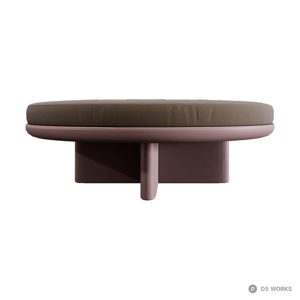 Cala Sitting Stool 01 3d model - Image 1