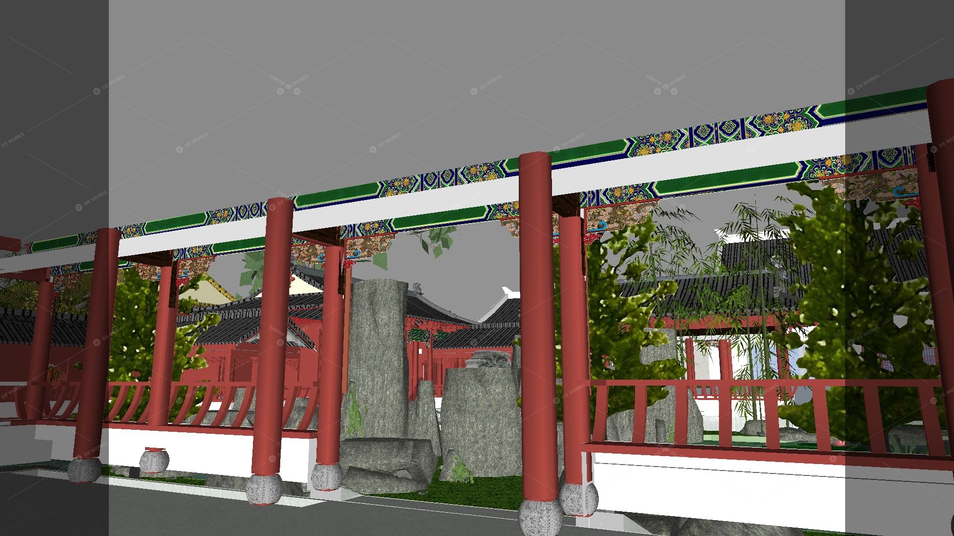Courtyard Landscape 3D Models 2