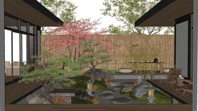 Chinese Courtyard Landscape