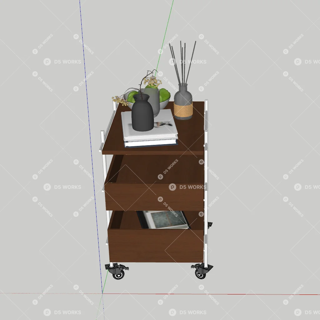 End Table 3d model thumbnail 2