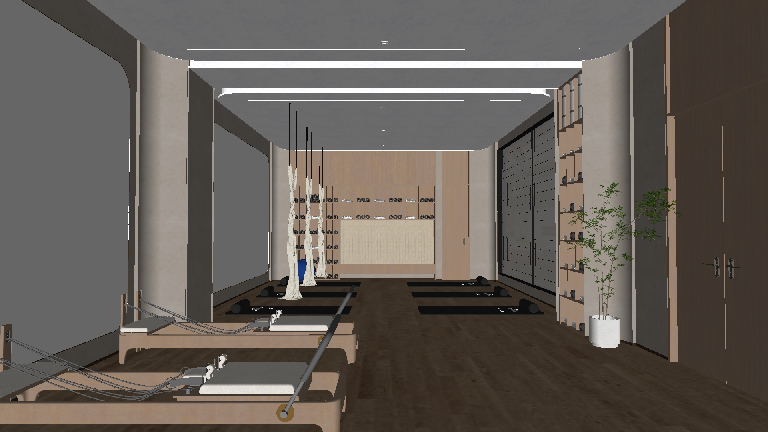 Modern Yoga Room