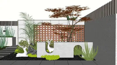 Modern Landscape Wall