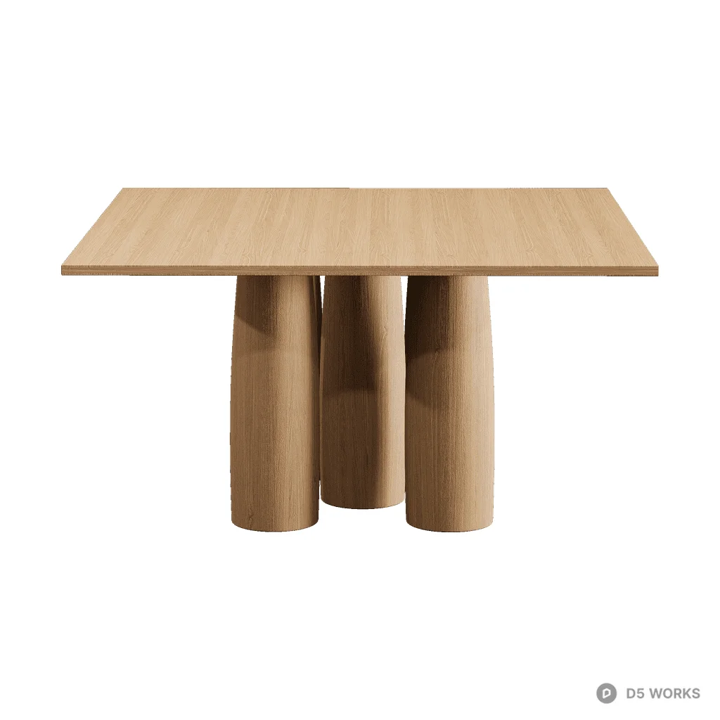 Il Colonnato Dining Table 01 3d model - Image 1