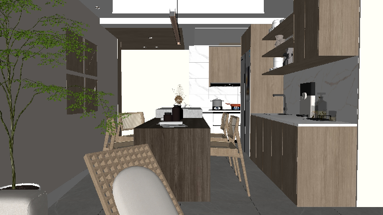 Scandinavian Open Kitchen