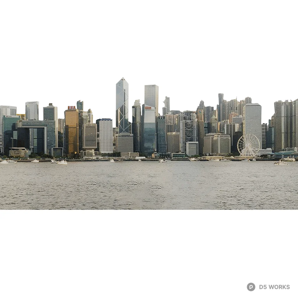 Urban Daytime View 02 3d model - Image 1