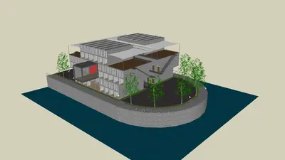 Modern Villa Architecture 3d model