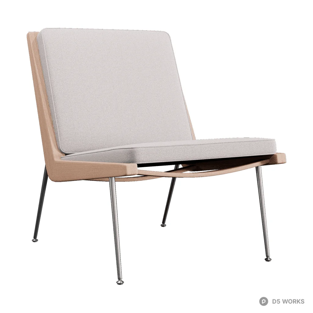 Boomerang HM1 Lounge Chair 3d model - Image 1