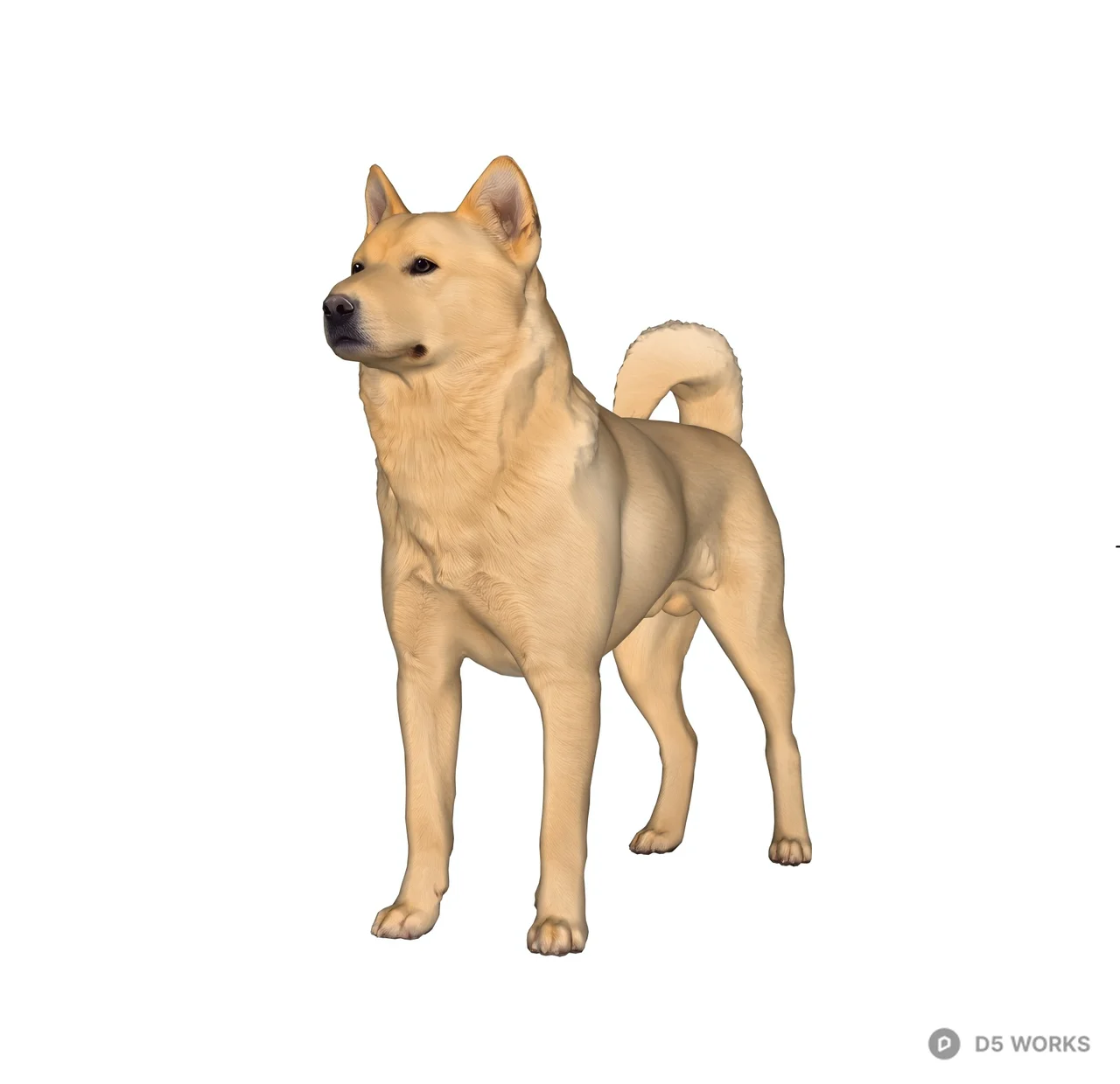 Dog 3d model thumbnail 2