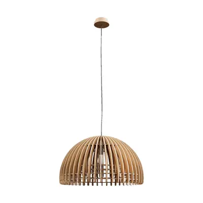 Wooden Slatted Pendant Lamp 3d model
