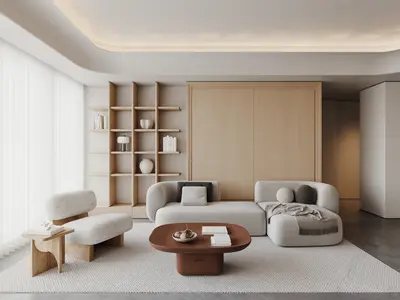 Japandi Home Living Room