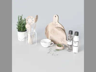 Scandinavian kitchenware set