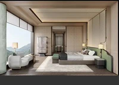 Contemporary Hotel Guest Room