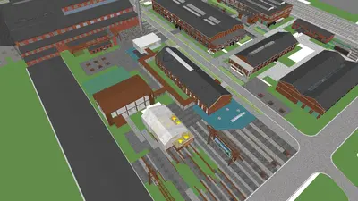 Modern Factory Building