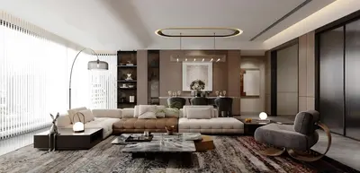 Quiet Luxury Living & Dining Room