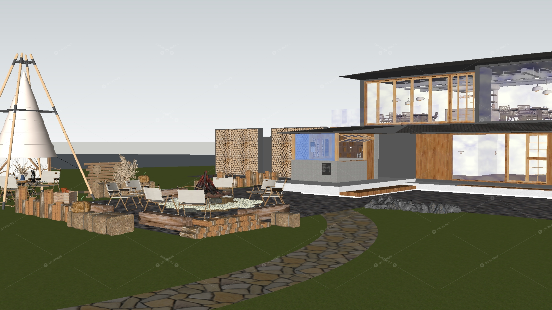 Restaurant Spaces 3D Models 3