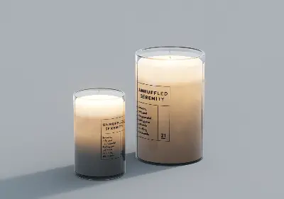 Modern Candle & Holder