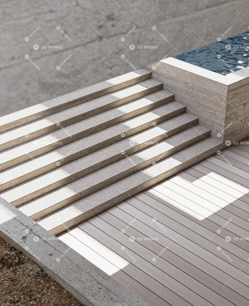 Hotel Building 3d model thumbnail 5