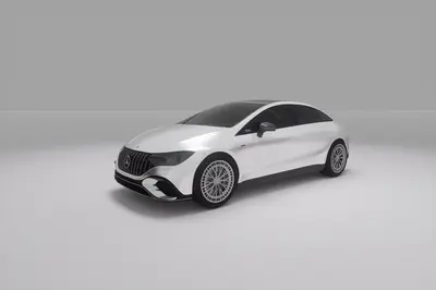 Modern Electric Hatchback 3d model