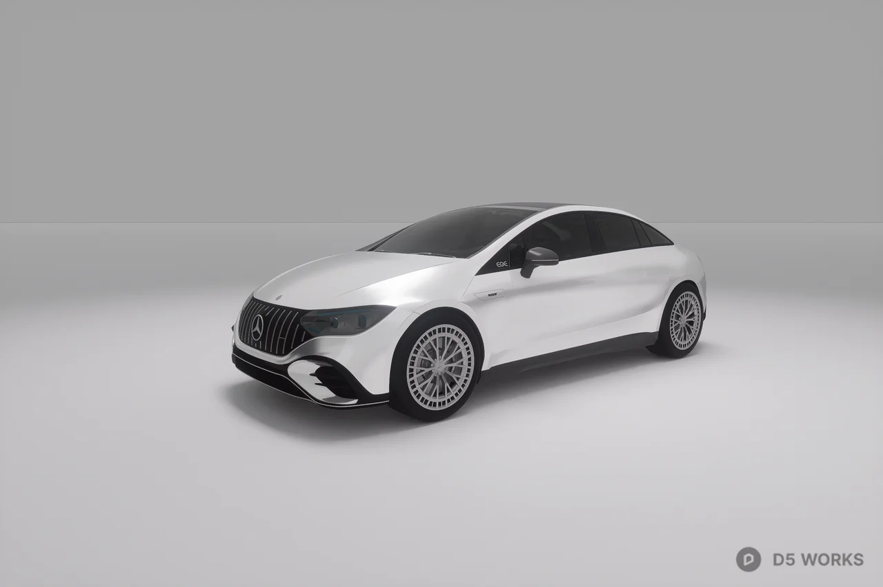 Modern Electric Hatchback 3d model - Image 1