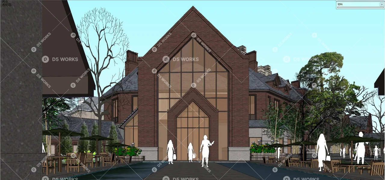 Commercial Landscape 3d model thumbnail 2