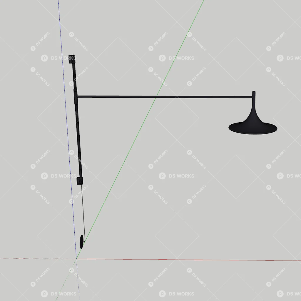 Wall Lamp 3d model thumbnail 2