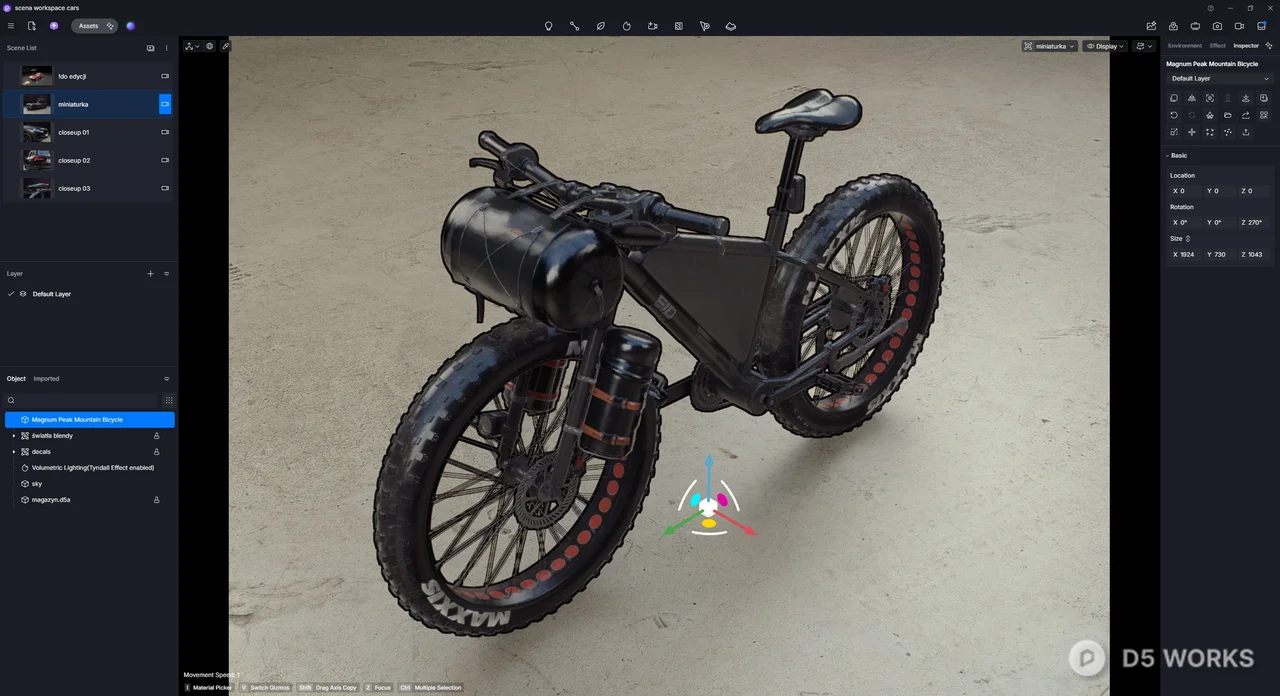 Magnum Peak Mountain Bicycle 3d model thumbnail 6