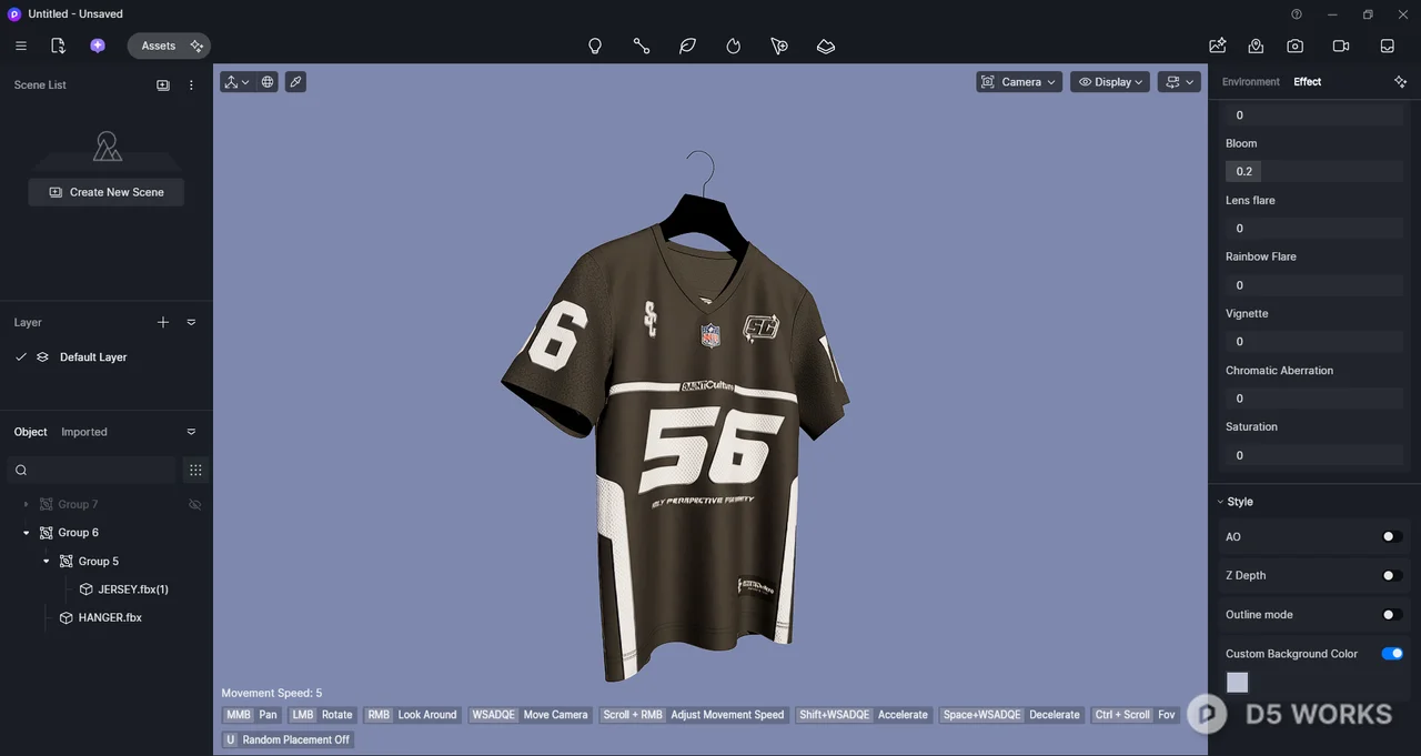 Clothes 3d model thumbnail 2