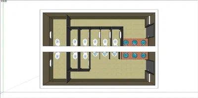 Modern Public Restroom Exterior