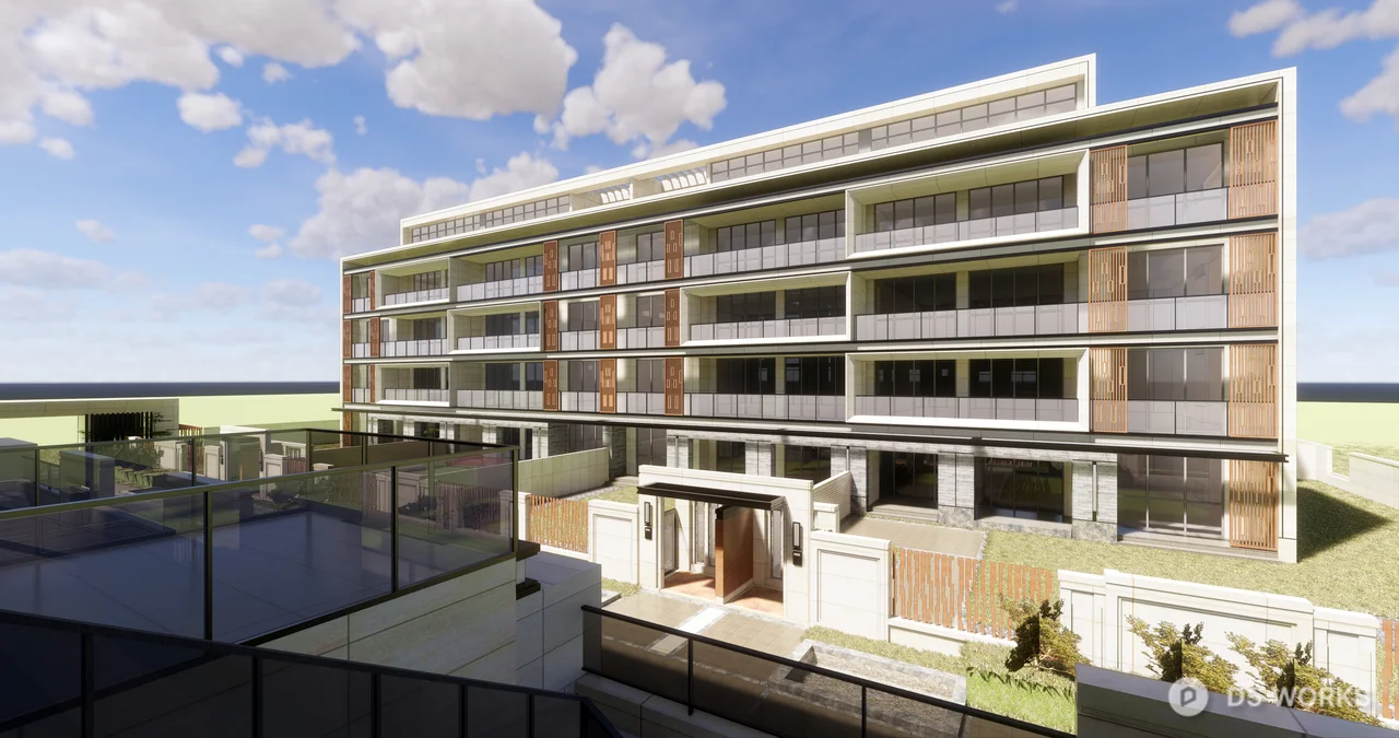 Modern Apartment Architecture 3d model thumbnail 3