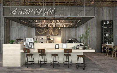 Modern Cafe 3d model