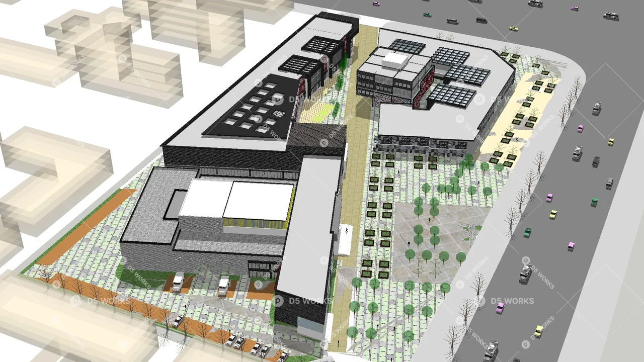 Cultural & Sports Buildings 3d model thumbnail 3