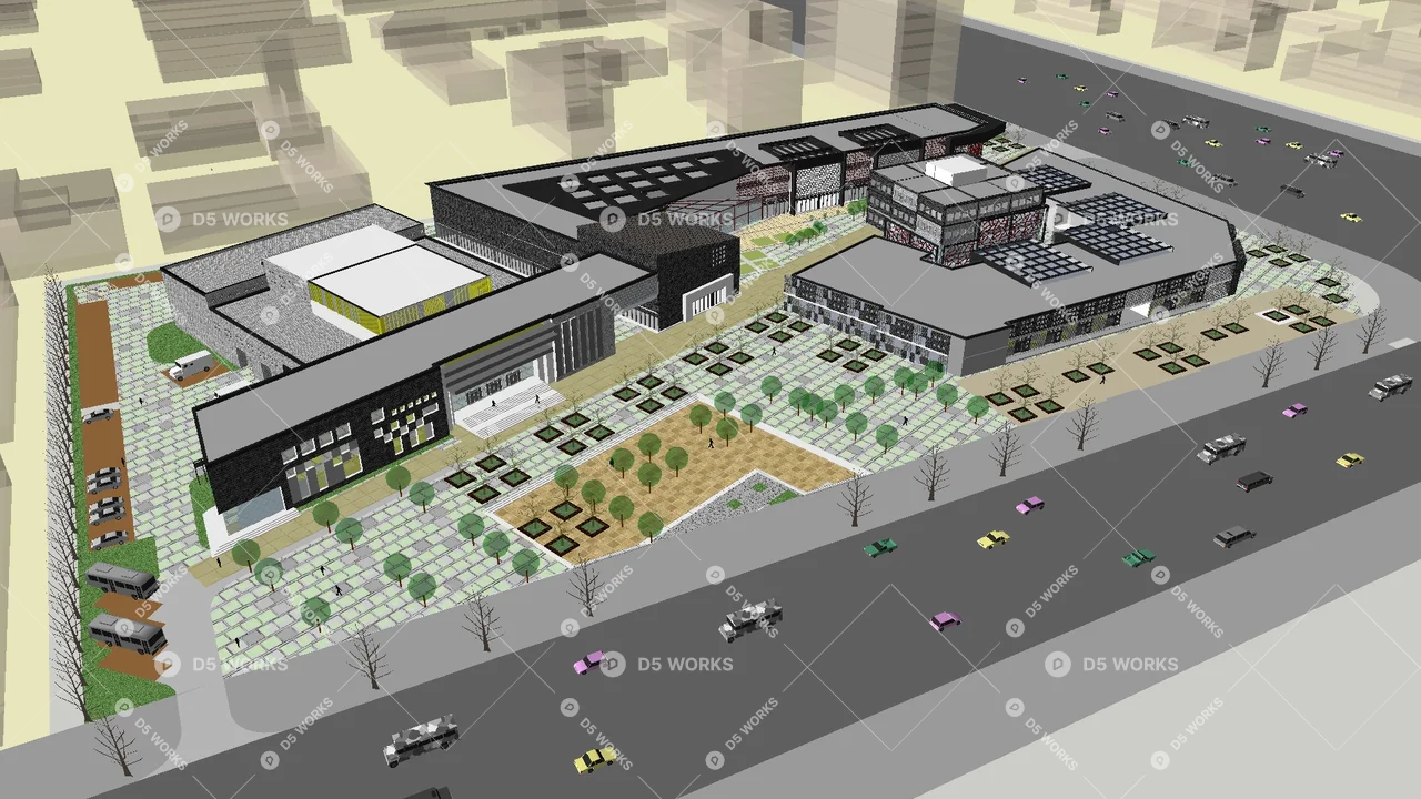 Cultural & Sports Buildings 3d model thumbnail 2