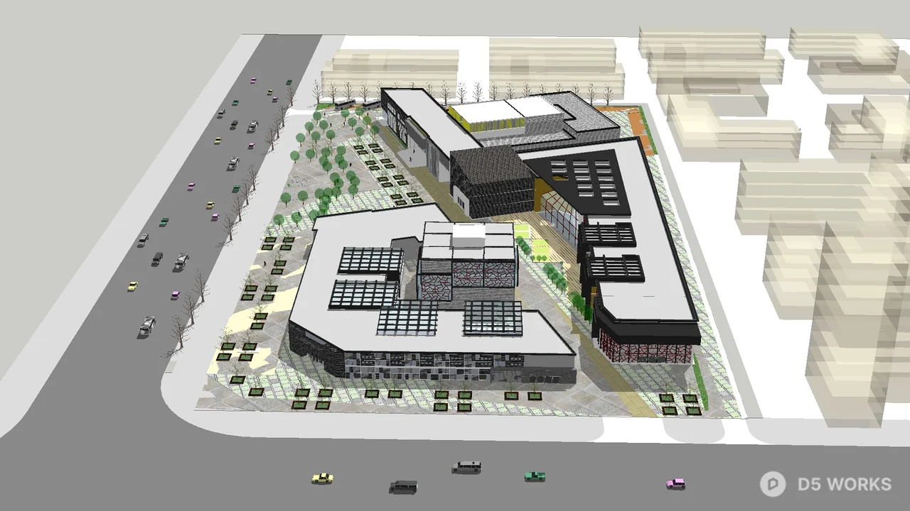 Urban Planning Layout 3d model - Image 1