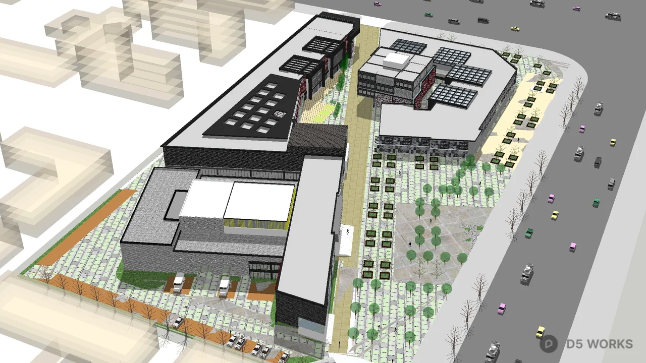 Urban Planning Layout 3d model thumbnail 3